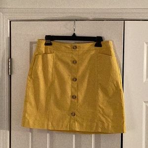 LOFT Yellow Skirt